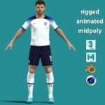 3D Rigged Mason Mount England Worldcup 2022