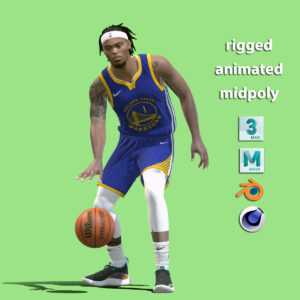 3D Rigged Damion Lee Golden State Warriors NBA