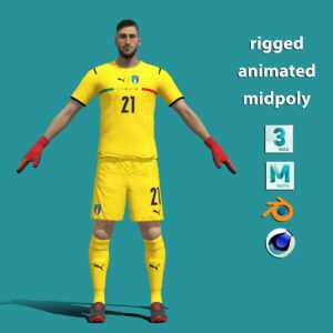3D Rigged Donnarumma Italy Euro 2020