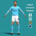 3D Rigged Jack Grealish Manchester City