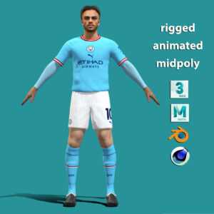 3D Rigged Jack Grealish Manchester City