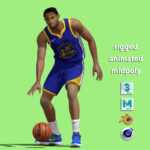 3D Rigged Jonathan Kuminga Golden State Warriors NBA