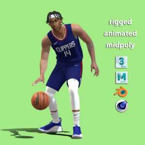 3D Rigged Terance Mann Los Angeles Clippers NBA