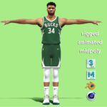 T-P Rigged Giannis Antetokounmpo Milwaukee Bucks NBA