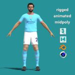 3D Rigged Bernardo Silva Manchester City