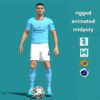 3D Rigged Phil Foden Manchester City