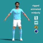 3D Rigged Ilkay Gundogan Manchester City