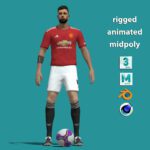 3D Rigged Bruno Fernandes Manchester United