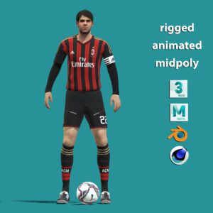 3D Rigged Kaka AC Milan