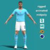 3D Rigged Cancelo Manchester City