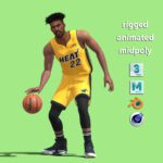 3D Rigged Jimmy Butler Miami Heat NBA