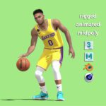 3D Rigged Russell Westbrook Los Angeles Lakers NBA