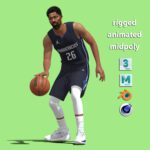 3D Rigged Spencer Dinwiddie Dallas Mavericks NBA