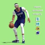 3D Rigged Reggie Jackson Los Angeles Clippers NBA