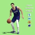 3D Rigged Amir Coffey Los Angeles Clippers NBA
