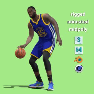3D Rigged Draymond Green Golden State Warriors NBA