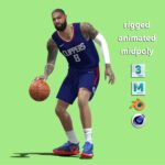 3D Rigged Marcus Morris Los Angeles Clippers NBA