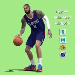3D Rigged Marcus Morris Los Angeles Clippers NBA
