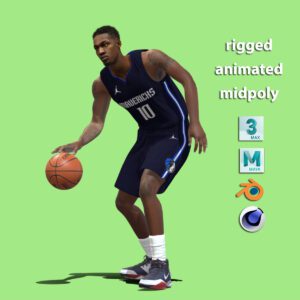 3D Rigged Dorian Finney Smith NBA