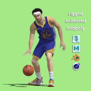 3D Rigged Moses Moody Golden State Warriors NBA