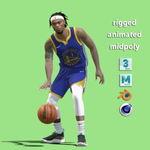 3D Rigged Damion Lee Golden State Warriors NBA