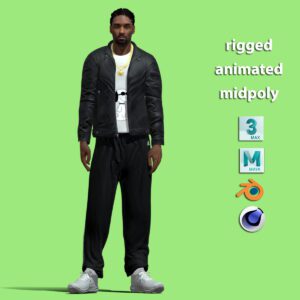 3D Rigged Snoop Dogg rapper