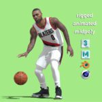3D Damian Lillard Portland Trail Blazers NBA