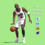 3D Rigged Michael Jordan 1992 NBA