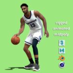 3D Rigged Jaren Jackson Jr Memphis Grizzlies NBA
