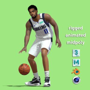 3D Rigged Sterling Brown Dallas Mavericks NBA