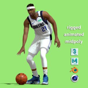 3D Rigged Frank Ntilikina Dallas Mavericks NBA
