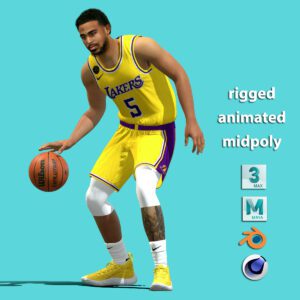 3D Rigged Talen Horton- Tucker Los Angeles Lakers NBA