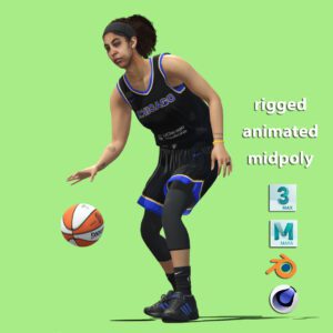 3D Rigged Candace Parker WNBA