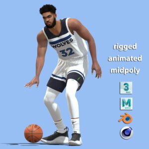 3D Rigged Karl- Anthony Towns NBA