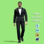 3D Rigged Man in suit