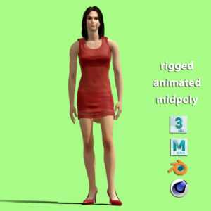 3D Rigged Young Girl
