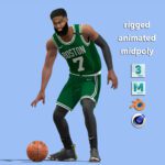 3D Rigged Jaylen Brown Boston Celtics NBA