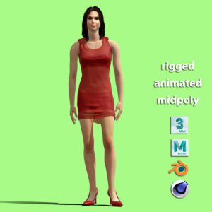 3D Rigged Young Girl