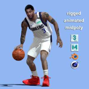 3D Rigged Trey Burke Dallas Mavericks NBA