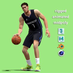 3D Rigged Dwight Powell Dallas Mavericks NBA