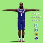 T-P Rigged James Harden Philadelphia 76ers NBA