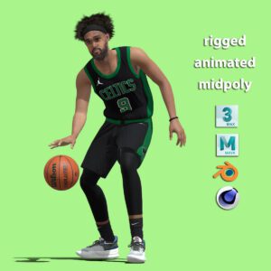3D Derrick White Boston Celtics NBA