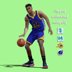 3D Rigged Kevon Looney Golden State Warriors