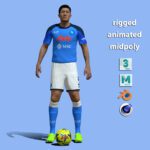 3D Rigged Kim Min Jae Napoli