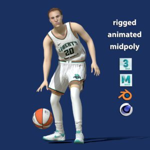 3D Rigged Sabrina Ionescu New York Liberty WNBA