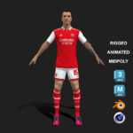 3D Rigged Jakub Kiwior Arsenal 2023 3D Rigged Jakub Kiwior Arsenal 2023