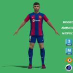 3D Rigged Pedri Barcelona 2024