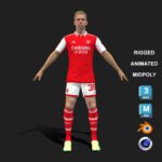3D Rigged Oleksandr Zinchenko Arsenal 2023