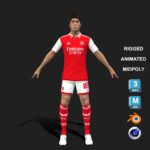 3D Rigged Takehiro Tomiyasu Arsenal 2023