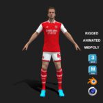 3D Rigged Rob Holding Arsenal 2023